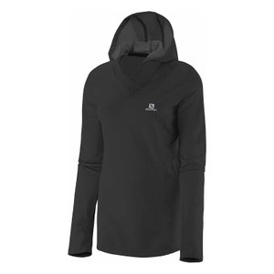 Jaqueta Salomon Fit Hoodie Feminina Preto