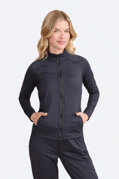 Jaqueta Sinuosa Fleece Noir Preta