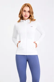 Jaqueta Solo Thermal Grid Hood Feminina Branco
