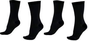 Kit 02 Pares Meia Corrida/Ciclismo HUPI Carbono Preto