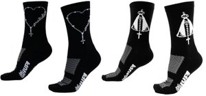 Kit 02 Pares Meia Corrida Ciclismo HUPI Fé Nossa Senhora