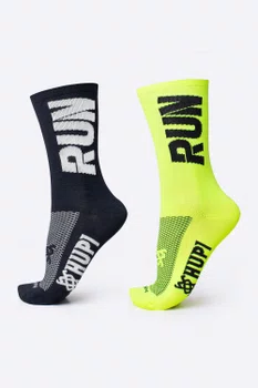 Kit 02 Pares Meia Corrida Hupi Run Tamanho Plus 42-46