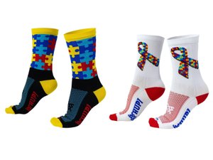 Kit 02 Pares Meia Corrida HUPI TEA Autismo 36-42