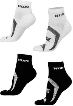 Kit 02 Pares Meia Corrida Prime HUPI Preto e Branco