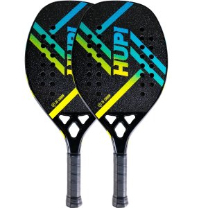 Kit 02 Raquetes Beach Tennis HUPI Doha Carbon 3K