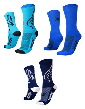 Kit 03 Meias HUPI Trend Meia Azul Cano Médio 36-42