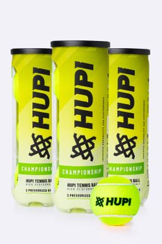 Kit 03 Tubos Bola Tênis HUPI Championship