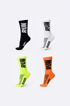 Kit 04 Pares Meia Corrida Hupi Run Coloridas
