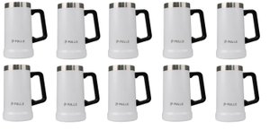Kit 10 Canecos Térmico Pullo Prosit 700ML Branco