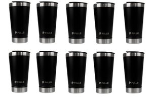 Kit 10 Copos Térmico Pullo Kippis 480ML Preto