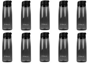Kit 10 Garrafas Pullo Vesi 800ML Cinza