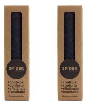 Kit 2 - 2x Undergrip Spider Para Raquetes Preto Fino Com Copo