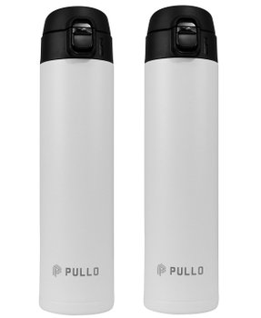 Kit 2 Garrafas Térmica Pullo Strip 520ML Branco