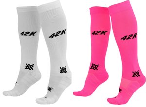 Kit 2 Meias HUPI Longa Branco e Rosa 42K