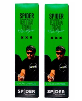 Kit 2x Undergrip Spider Para Raquetes Extra Fino Preto
