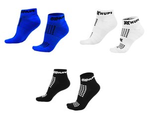 Kit 3 Meias Curtas HUPI Preto, Azul e Branco Kit 3 Meias Curtas HUPI Preto, Azul e Branco