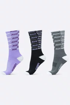 Kit 3 Meias de Corrida HUPI Run Tri