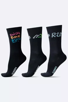 Kit 3 Meias HUPI Run Squad