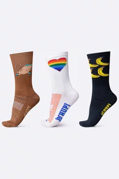 Kit 3 Meias HUPI Running Fun