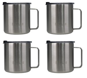 Kit 4 Canecas Térmica Pullo Mug 500ML Inox