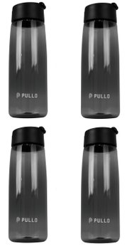 Kit 4 Garrafas Pullo Vesi 800ML Cinza