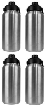 Kit 4 Garrafas Térmica Pullo Vetta 1300ML Inox