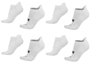 Kit 4 Pares Meia para Corrida HUPI Invisível Branco