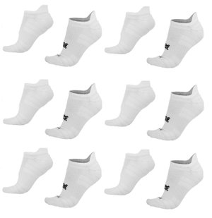 Kit 6 Pares Meia para Corrida HUPI Invisível Branco
