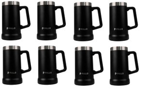 Kit 8 Canecos Térmico Pullo Prosit 700ML Preto