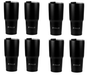 Kit 8 Copos Térmico Pullo Gump 600ML Preto