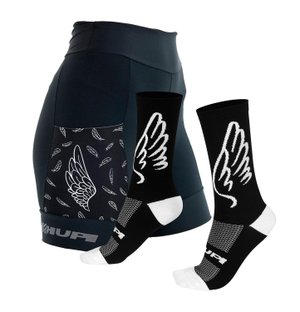 Kit Corrida Bermuda Asas Curta GG e Meia Asas Kit Corrida Bermuda Asas Curta GG e Meia Asas