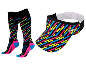 Kit Corrida HUPI Meia Longa e Viseira Guache