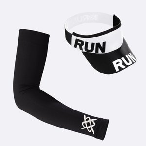 Kit corrida Manguito e Viseira Run - Preto