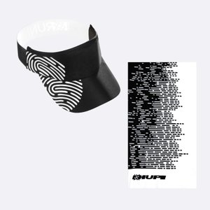 Kit Corrida Viseira e Bandana - Biometria Branco