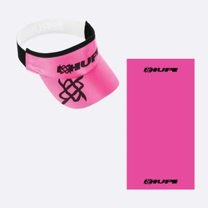 Kit Corrida Viseira e Bandana HUPI - Rosa Kit Corrida Viseira e Bandana HUPI - Rosa