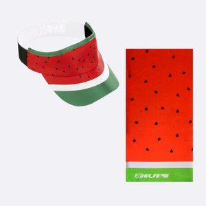 Kit Corrida Viseira e Bandana - Melancia