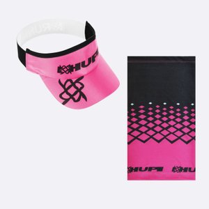 Kit Corrida Viseira e Bandana - Rosa