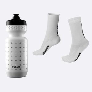 Kit Garrafa 600ml e Meia Branco