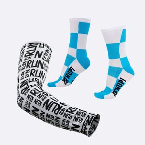 Kit Manguito HUPI Run Branco e Meia HUPI Rio de Janeiro