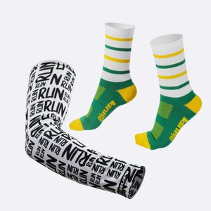 Kit Manguito HUPI Run Branco e Meia HUPI RN