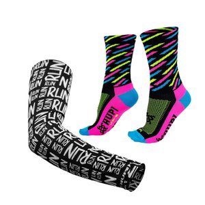 Kit Manguito Preto e Meia Guache - LT para pés menores 34-38