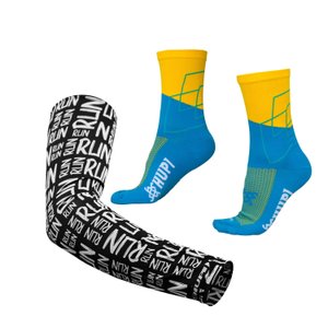 Kit Manguito HUPI Run Preto e Meia HUPI Torino