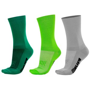 Kit Meias Lisas Verde e Cinza