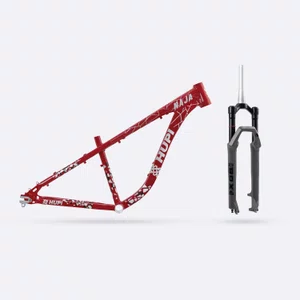 Kit Naja V9 e Suspensão 120mm - Cereja/ Cinza