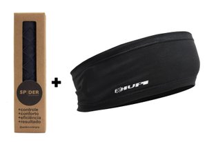Kit Undergrip Spider Preto + HeadBand HUPI Preto Liso