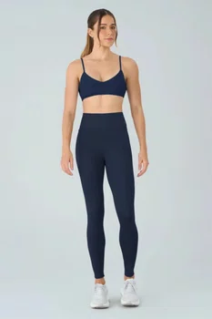 Legging Eterna com Bolso Alto Giro Feminina Azul