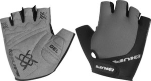 Luva Ciclismo HUPI Eco Dedo Curto Preto/Cinza