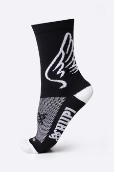 Meia Asas Preto HUPI - LT para pés menores 34-38