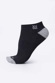 Meia Casual HUPI Soft Preto e Cinza