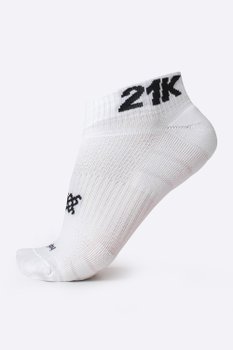 Meia Curta para Corrida HUPI - Running Pro 21K Branco